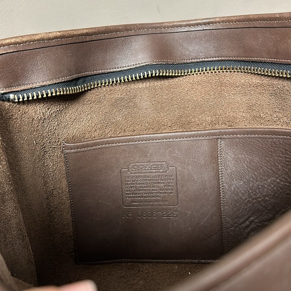 Vintage Brown Coach Leather Briefcase - Picture 11 of 16